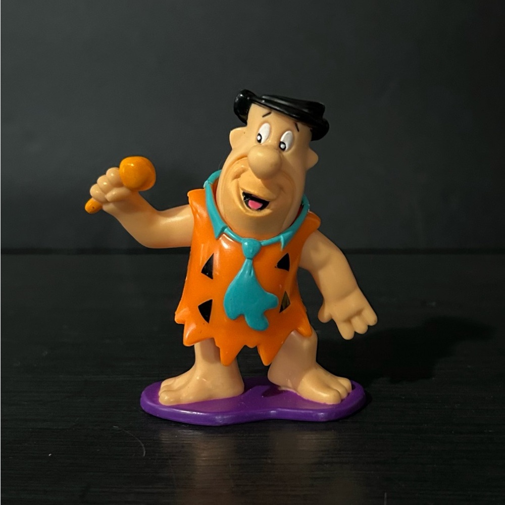 Vintage 1997 Dairy Queen Kids Meal Toy The Flintstones Rock DQ - Fred Singer